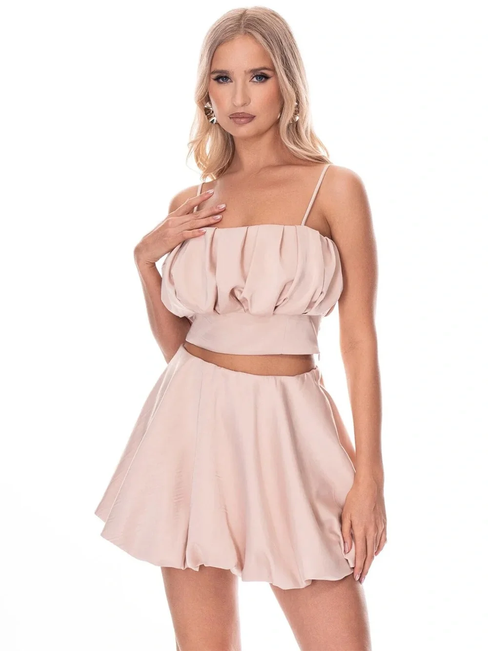 NWT Blush Pink Matching Set | Crop Top & Flowy Skort